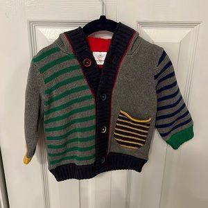 Hannah Anderson Lined Cardigan, Dino Hood, 6-12 months, NWOT